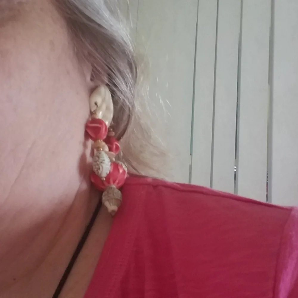 Tribal Clip Earrings